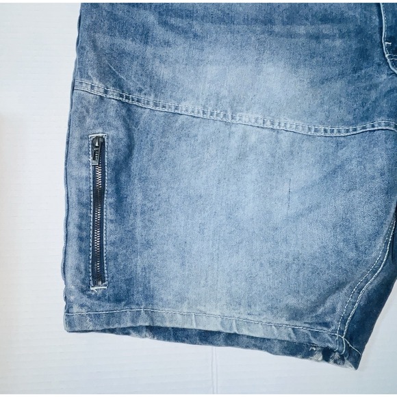 Ecko Unltd Jean Shorts Men's 50 Relaxed Fit Blue Denim Y2K Vintage Streetwear - Picture 3 of 7